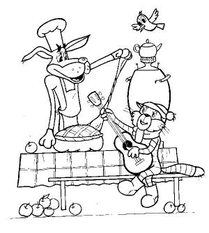 Простоквашино раскраска