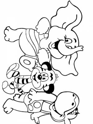 Раскраска Советские мультики картинка на листе