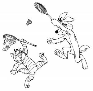 Раскраска Советские мультики  листе  для детей