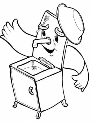 Раскраска Советские мультики картинка на листе  для детей