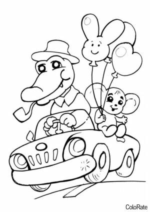 Раскраски Чебурашка  и