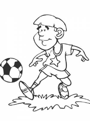 Раскраска Футбол  картинку для детей