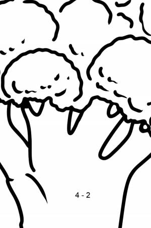 Раскраска Брокколи для малышей