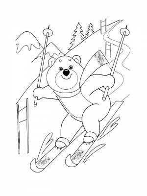 Картинка Зимние виды спорта  в формате  для детей