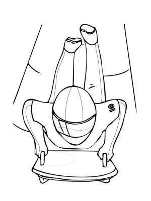 Раскраски Зимние виды спорта   в формате