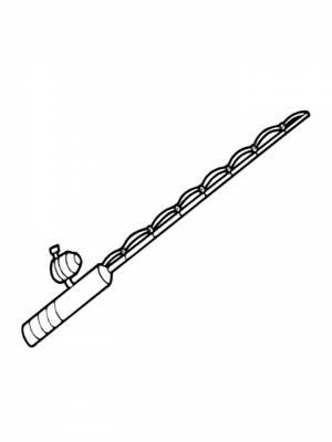 Раскраски Удочка   в формате