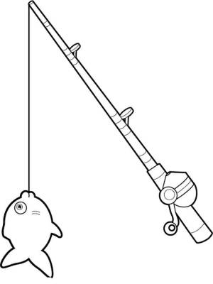 Раскраски Удочка