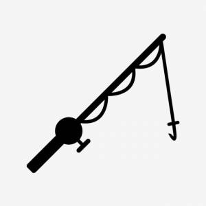 удочка глиф черный значок PNG , удочка клипарт, черные значки, рыболовные иконки PNG картинки и пнг рисунок для й загрузки