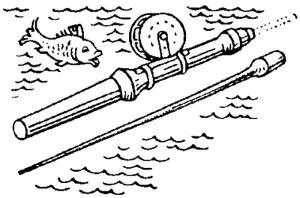 Раскраска Удочка