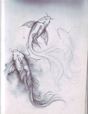 Карп кои, Татуировки кельтского дракона, Рыба кой