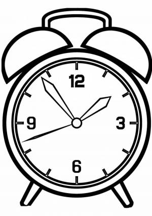 Раскраски Часы для детей