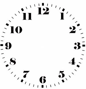 Раскраска циферблат