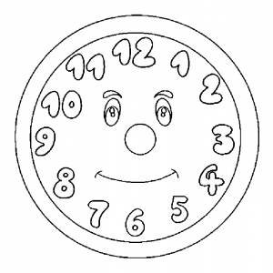 Раскраска Часы