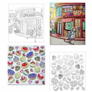 Зачарованный лес, секретный сад, книжка-раскраска для детей и взрослых, снимает стресс, убивает время, рисует, художественный инструмент