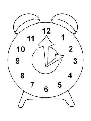 Раскраска Часы