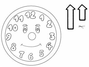 Раскраски Часы для девочек и мальчиков