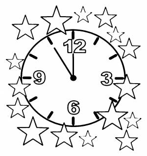 ЧАСЫ  РАСКРАСКИ