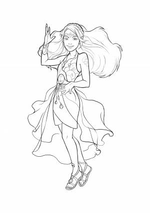 Lego Elves раскраска Наиды эльфы воды