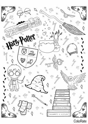 Раскраска Символика Гарри Поттера