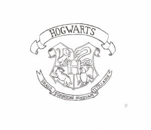 Герб хогвартса раскраска