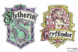 Арты эмблемы факультетов гарри поттер