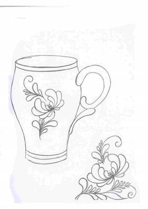 Раскраска гжель