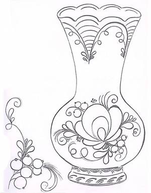 Раскраски Гжель