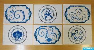 Детский мастер-класс по рисованию красками по мотивам гжельской росписи « Гжельская посуда»