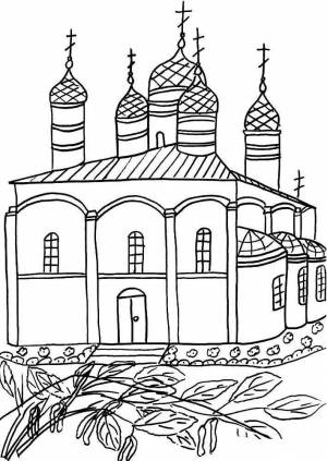 Раскраска собор