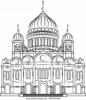 Раскраски Храм христа спасителя