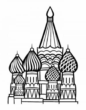 Раскраски Храм вася блаженного