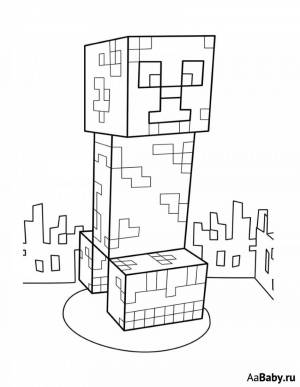 Раскраски Майнкрафт крипер