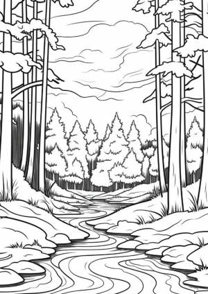 Раскраска Непроходимая чаща