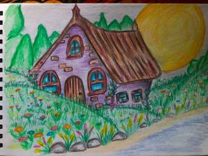 Домик рядом с лесом