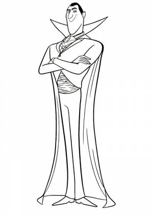 Раскраска «Граф Дракула»