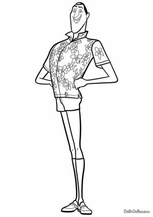 Раскраска Дракула