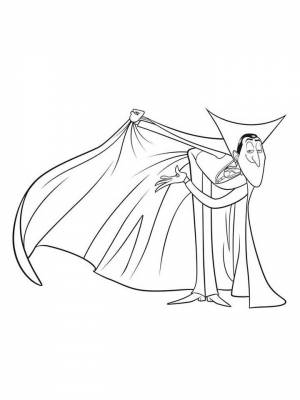 Раскраски Дракула   в формате