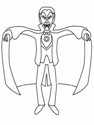 Раскраска Дракула  и