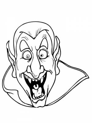 Раскраски Дракула   в формате