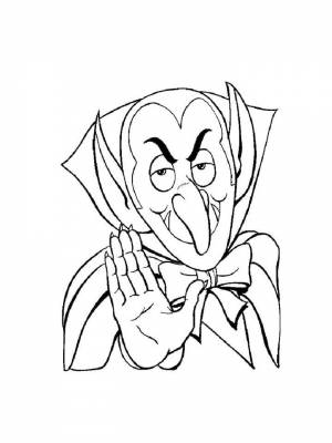 Картинка Дракула  раскраску для мальчиков