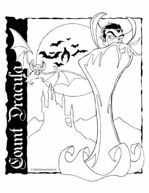 Раскраски трансильвания, Раскраска Отель трансильвания Дракула