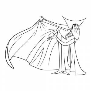 Раскраска Дракула из Монстры на каникулах