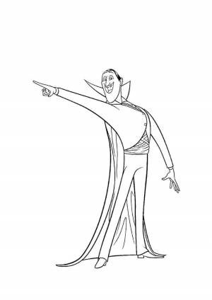 Дракула раскраска