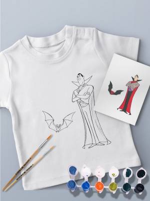 Футболка-раскраска для ребенка Монстры на каникулах