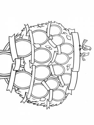Раскраска Древо семьи  листе  для девочек