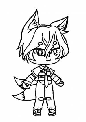 Раскраска Гача лайф