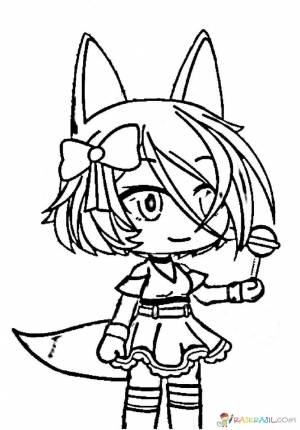 Раскраски Гача Лайф