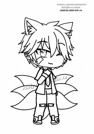 Раскраска Гача Лайф