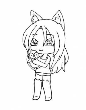 Раскраска Гача лайф