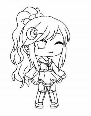 Раскраски Гача лайф печать